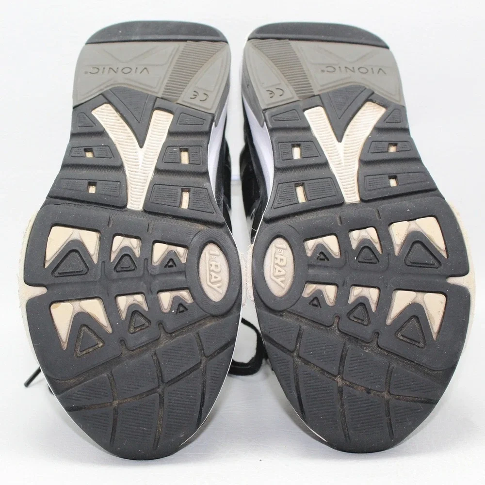 Vionic‎ Walker Strider 001 Womens 9.5 Black White Athletic Walking Shoes